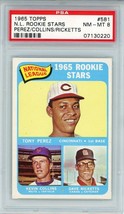 1965 Topps Tony Perez Rookie #581 PSA 8 P1245 Nicely Centered!! - £447.11 GBP