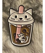 Bubble tea cute Kawaii pin badge Metal Milk tea enamel pin - £3.00 GBP