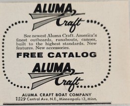 1958 Print Ad Aluma Craft Aluminum Boats America&#39;s Finest Minneapolis,MN - £5.00 GBP