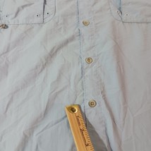 Columbia PFG Omni Shade Men Short Sleeve Button-Down Collar Blue Shirt Chest 54" image 6