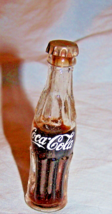 Vintage Miniature 3-inch Coca Cola Bottle w/Some Liquid-Lot 3 - £7.50 GBP