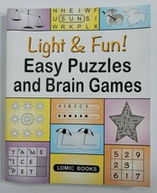 Light &amp; Fun! Easy Puzzles and Brain Games LARGE PRINT Books Trivia Sudoku Mazes - £11.76 GBP