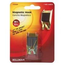  AnchorWire Brass Magnetic Picture Hanger Hook - Hillman 122368 - holds &gt; 50 lb  - £2.70 GBP