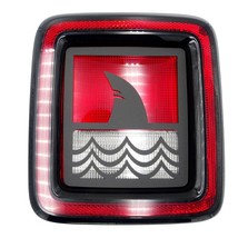 Shark with waves brake tail light covers /  fits 2018-22 Jeep Wrangler / JL - £18.32 GBP