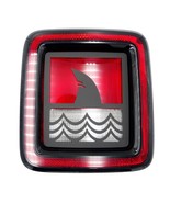 Shark with waves brake tail light covers /  fits 2018-22 Jeep Wrangler / JL - £18.53 GBP