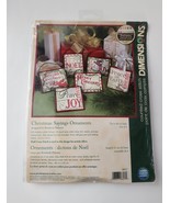 Dimensions Cross Stitch Christmas Sayings Ornaments 2008 KIT #8827 - $14.25