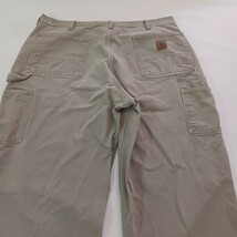 Carhartt B11-DES Dungaree Fit Mens 36×34 Fits 36×31 Carpenter Beige Rugged Jeans image 14