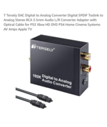 Optical Toslink/Coaxial Digital to L/R RCA/3.5mm Stereo Analog Audio Con... - $24.39 CAD