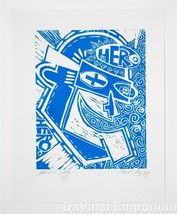 Mark T. Smith Hero Hand Signed Limited Edition Linocut Print - £478.50 GBP
