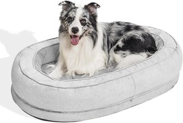 Dog Bed For Large Dogs, Donut Dog Bed With Orthopedic Waterproof Egg Crate Foam  - $89.99