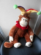 Great Show On Earth Monkey Chimp Joker Jester Clown 16 in Plush Stuffed Toy  - £11.68 GBP