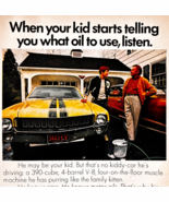 1970 Quaker State Motor Oil Advertisement Vintage Automobilia Penn Crude... - $463.85 MXN