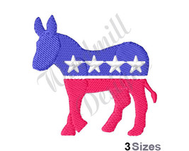 Democrat Donkey - Machine Embroidery Design - £2.75 GBP