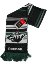 Reebok Minnesota Wild Face Off NHL Hockey Team Logo Knit Scarf - £18.18 GBP