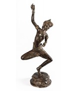 Antique Thai Style Bronze Dancing Apsara or Angel Statue - 85cm/34&quot; - $1,048.44