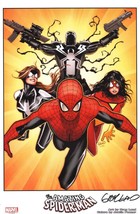 Greg Land Signed Marvel Comics Art Print Spiderman Spider Woman Venom Spidergirl - £31.64 GBP