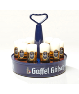 12 Brauerei Gaffel Kolsch Cologne German Beer Glasses &amp; Kranz Serving Tray  - £115.86 GBP