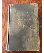 Antique Fulton and Trueblood&#39;s.  Choice Reading, 1884 First Edition - $759.32 MXN