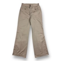 Vintage Cotler Pants Size 26x29 Beige Nylon 70s Talon Zipper 80s Flare - £27.29 GBP