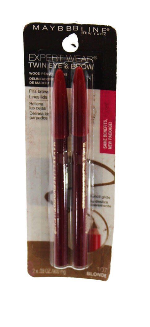 Maybelline Expert Eyes Brow And Eye Pencil 107 Blonde 0.03 oz Distressed Package - £778.57 GBP