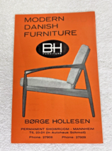 Original Borge Hollesen Modern Danish Furniture Booklet Fold Out w Photos - $445.02 MXN