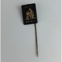Vintage Aquarius 21/1-18/2 Astrological Plastic German Stick Lapel Hat Pin - £5.04 GBP
