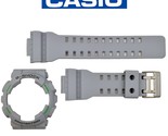 Genuine Casio G-Shock  GA-110TS-8A3 Gray Watch Band &amp; Grey Bezel Rubber Set - £52.17 GBP