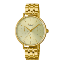 Casio Sheen Woman Metal Band Wrist Watch SHE-4541G-9AUDF - £243.85 GBP