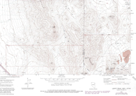 Leppy Peak, Nevada-Utah 1971 Vintage USGS Topo Map 7.5 Quadrangle Topogr... - £18.35 GBP