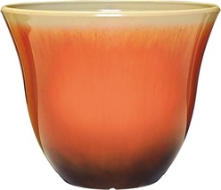 Classic Home And Garden Honeysuckle Resin Flower Pot Planter, Tequila, 13&quot; - £28.39 GBP