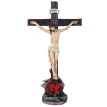 Crucifix Jesus on Cross Catholic Religious Collectible Tabletop Decor 15... - $30.98