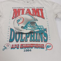 Vintage Miami Dolphins 1984 AFC Champions Graphic T-Shirt NFL Team Apparel Sz L image 4