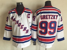 Rangers #99 Wayne Gretzky Jersey Old Style Uniform White - £39.04 GBP