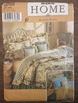 Simplicity Home Bedding Basics #8898 Vintage Sewing Pattern - £5.38 GBP