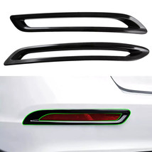 ABS Glossy Black Rear Fog Lamp Light Cover Trim 2Pcs For Honda Accord 20... - $19.88