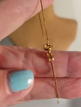7.5" 14K Gold Chain Necklace image 2