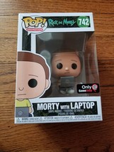 Funko POP! Animation Rick &amp; Morty Morty with Laptop #742 Gamestop Exclusive - £13.58 GBP