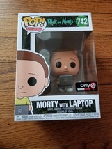 Funko POP! Animation Rick &amp; Morty Morty with Laptop #742 Gamestop Exclusive - £13.56 GBP