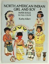 NOS Art Color Paper Book Dover North American Indian Girl &amp; Boy by Kathy... - £8.76 GBP