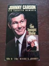 Johnny Carson: His Favorite Moments From the Tonight Show 60s 70s VHS - £7.90 GBP