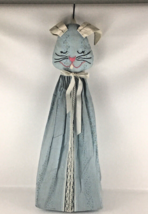 Baby Nursery Hanging Bunny Rabbit Diaper Stacker Blue Organizer Animal V... - $51.43