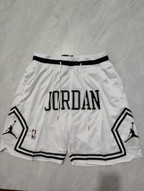 Jordan JUST DON Classic White Mesh Pockets Shorts - Shorts - $35.99