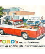 1958 Ford Custom Pickup Truck Advertisement Automobilia Life Magazine HM2Y - €25,73 EUR
