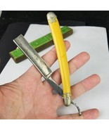 RARE straight edge razor antique &quot;Tonsorial Gem&quot; vintage Cumalena MFG Pi... - $39.99