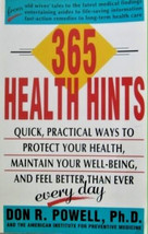 365 Health Hints Quick Practical Ways to Protect Your Health, Paperback Book - £5.46 GBP