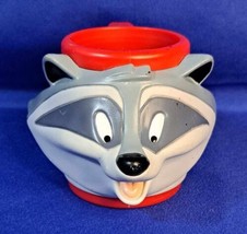 Applause Disney Pocahontas Meeko Raccoon Plastic 3D Cup Children&#39;s Mug - £11.01 GBP