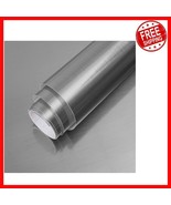 Elegant Silver Stainless Steel Wallpaper - Self-Adhesive, Removable 17.7... - $458.70 MXN