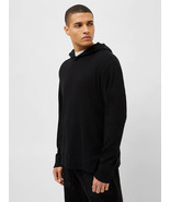 French Connection Men's Waffle Knit Cotton Hoodie in Black-Size Small - $827.48 MXN French Connection Men's Waffle Knit Cotton Hoodie in Black-Size Small - $827.48 MXN