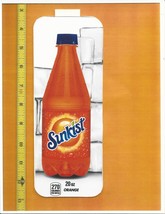 Coke Chameleon Size Sunkist Orange 20 oz BOTTLE Soda Machine Flavor Strip - £2.38 GBP