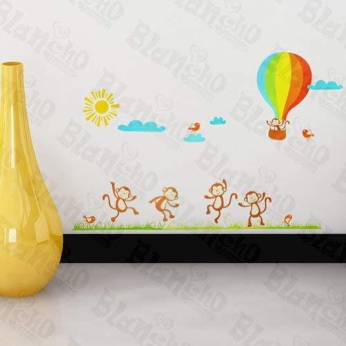 Primary image for Monkey And Hot Balloon - Wall Decals Stickers Appliques Home Dcor